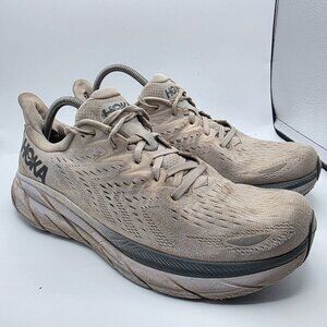 Hoka One One Clifton 8 Mens Size 12.5 White Athletic Shoes Running Walking